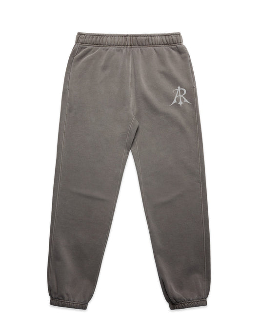 Elegant Anchor and Rose Apparel Crest Joggers displayed on a mannequin, highlighting the relaxed fit and premium material.