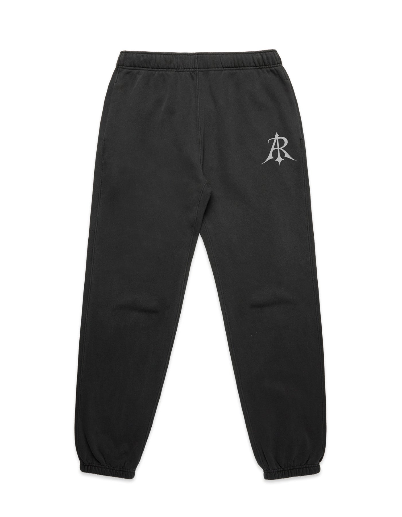 Luxurious Crest Relaxed Faded Joggers by Anchor and Rose Apparel showcasing a mid-weight cotton-blend fabric with an elastic waistband.