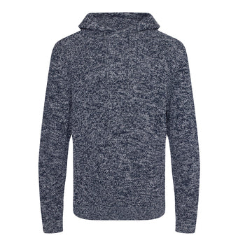 Luxurious Iguazu Hoodie's drawcord hood, ideal for warmth on chilly days, crafted from 70% regenerated cotton.