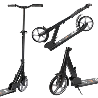 Black - Big 2 Wheel Scooter