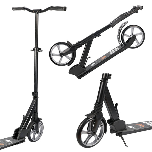 Black - Big 2 Wheel Scooter