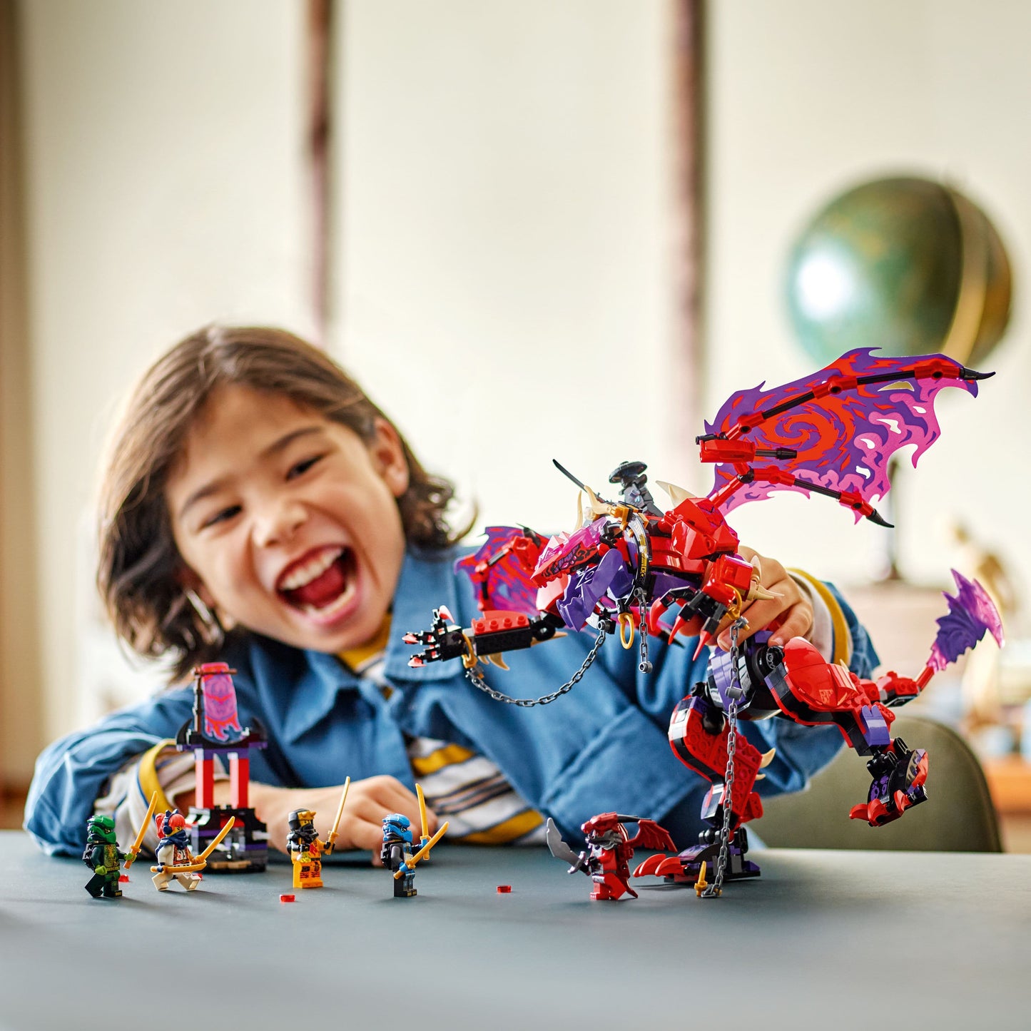 Lego Ninjago 71832 Thunderfang Dragon of Chaos Toy for Ages 8 and Up
