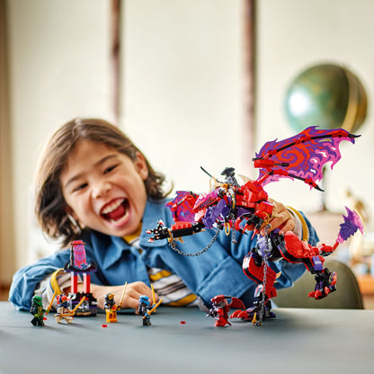 Lego Ninjago 71832 Thunderfang Dragon of Chaos Toy for Ages 8 and Up