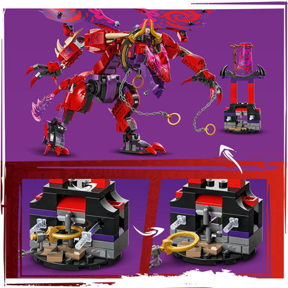 Lego Ninjago 71832 Thunderfang Dragon of Chaos Toy for Ages 8 and Up