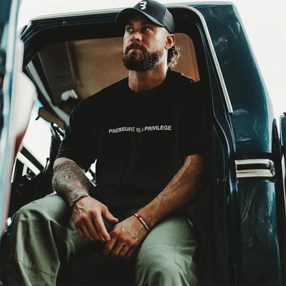 Luxurious Men's Summer Gym Sports Tee by Dazzling Dreams Studio, perfect for gym enthusiasts seeking performance and style with its lightweight material.