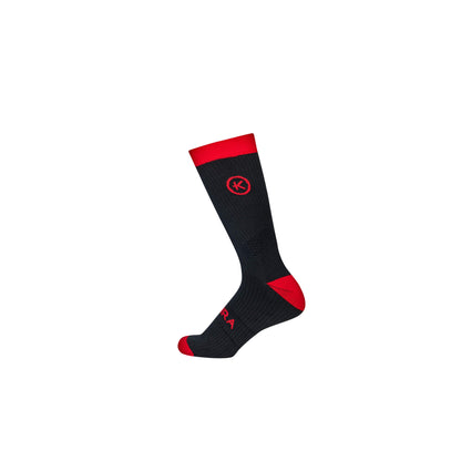 KYMIRA infrared crew socks in various sizes displayed elegantly, perfect for running, cycling, and sports enthusiasts.