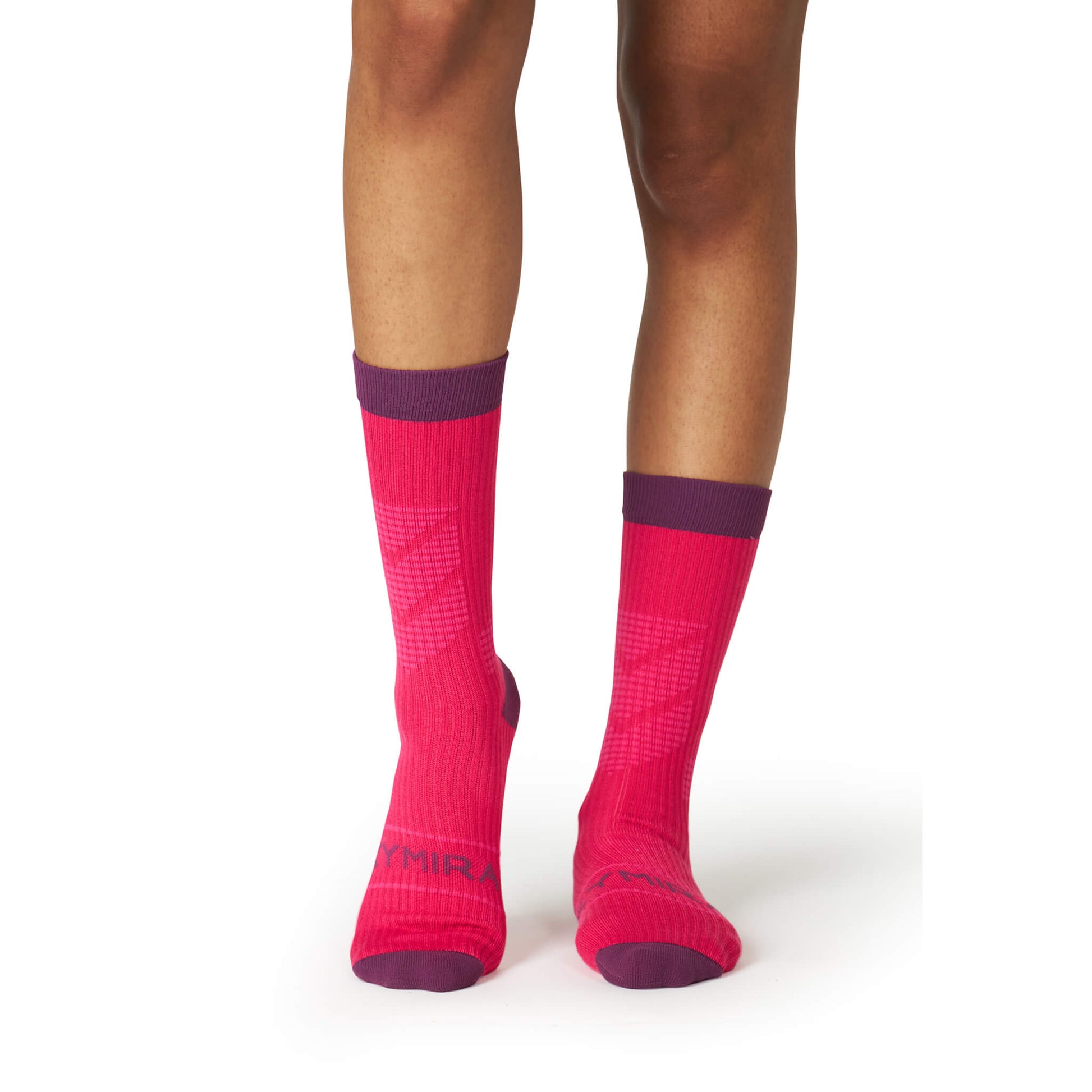Luxurious KYMIRA Infrared Crew Socks, designed for enhanced performance and recovery, featuring cushioned heel and toe for ultimate comfort.