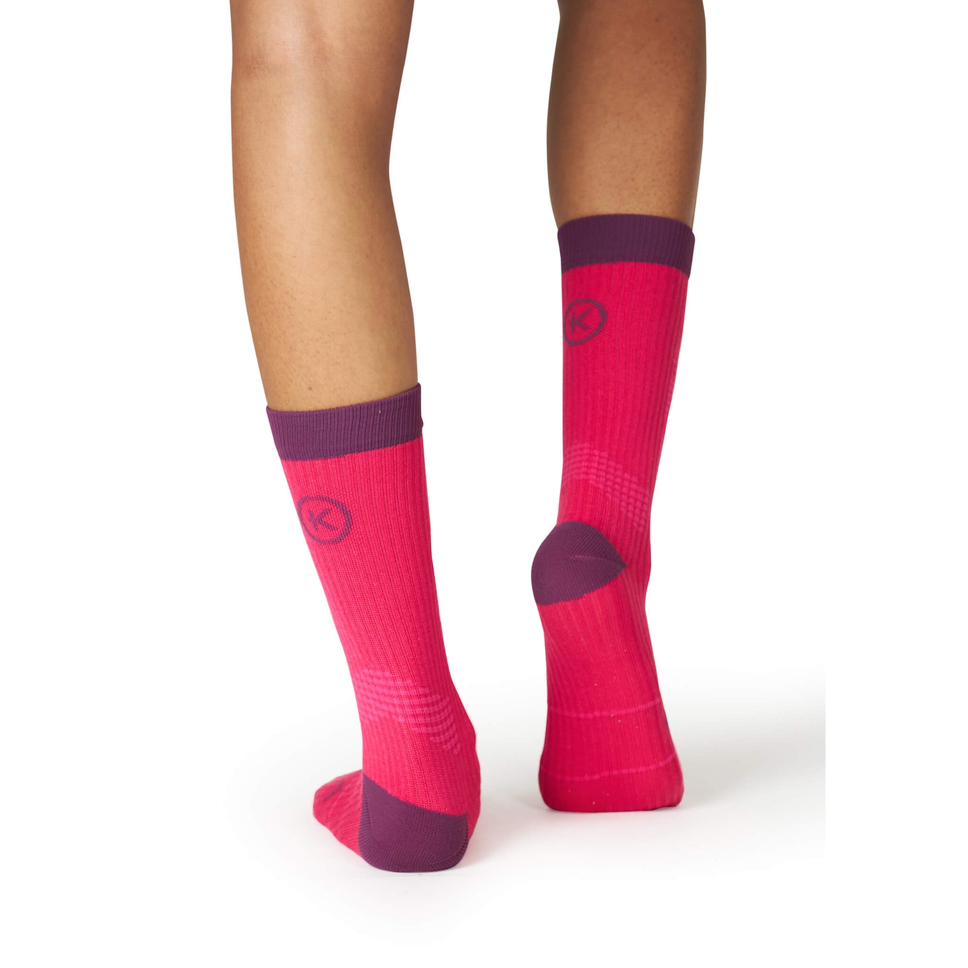 Premium KYMIRA Infrared Crew Socks showcasing ribbed cuffs and arch support band, perfect for athletes seeking a blend of style and functionality.