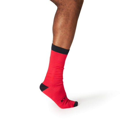 KYMIRA Infrared Crew Socks showcasing ribbed cuffs and soft fabric for an exquisite fit during physical activities.