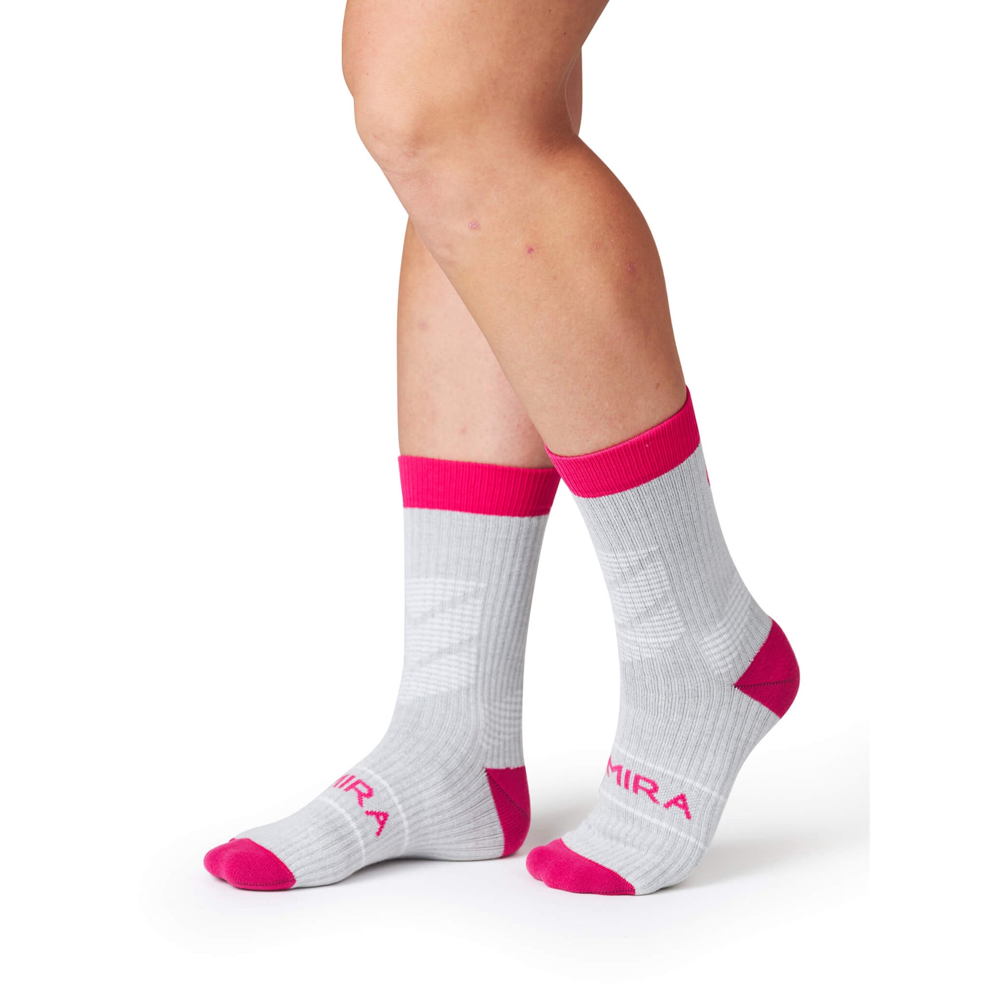 KYMIRA Infrared Crew Socks with ribbed cuffs and arch support band, ideal for athletes seeking maximum performance and comfort.