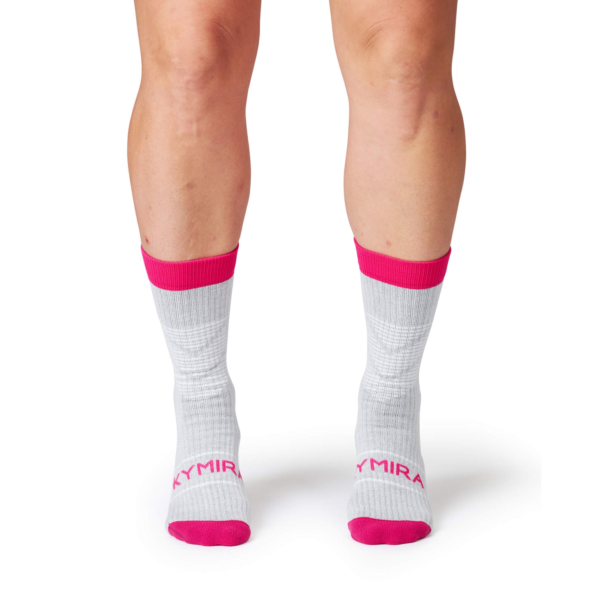Elegant KYMIRA Infrared Crew Socks showcasing advanced infrared technology for improved circulation and muscle recovery.