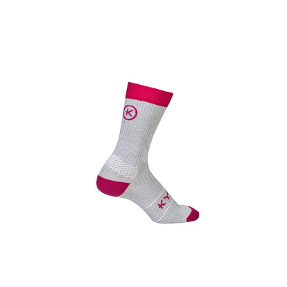 KYMIRA Infrared Crew Socks showcasing the unique ribbed cuffs and luxurious soft fabric for ultimate comfort.