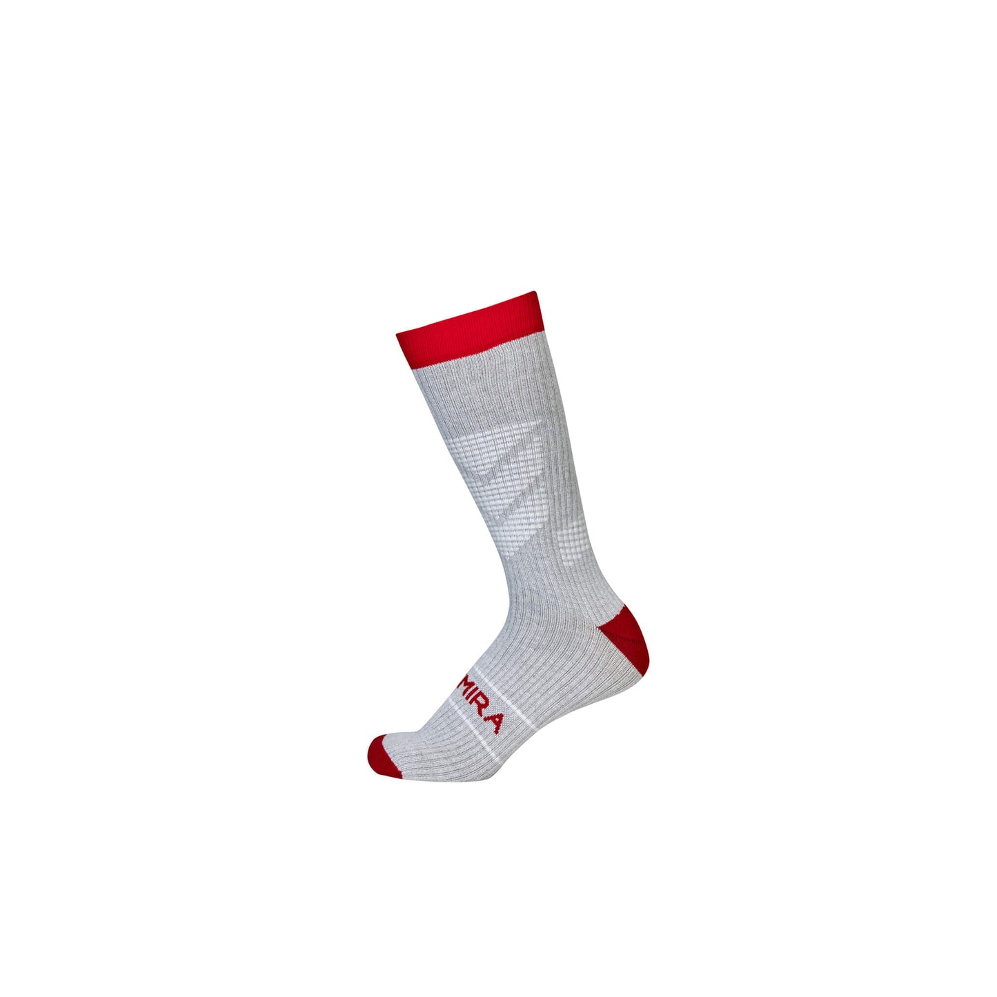 Luxurious KYMIRA Infrared Crew Socks showcasing a soft fabric with ribbed cuffs and arch support band, perfect for active lifestyles.