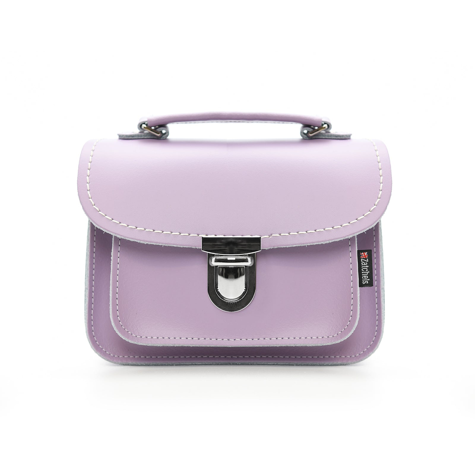 Luna Handmade Pastel Violet Leather Bag showcasing its luxurious craftsmanship and elegant design, perfect for both casual and formal occasions.