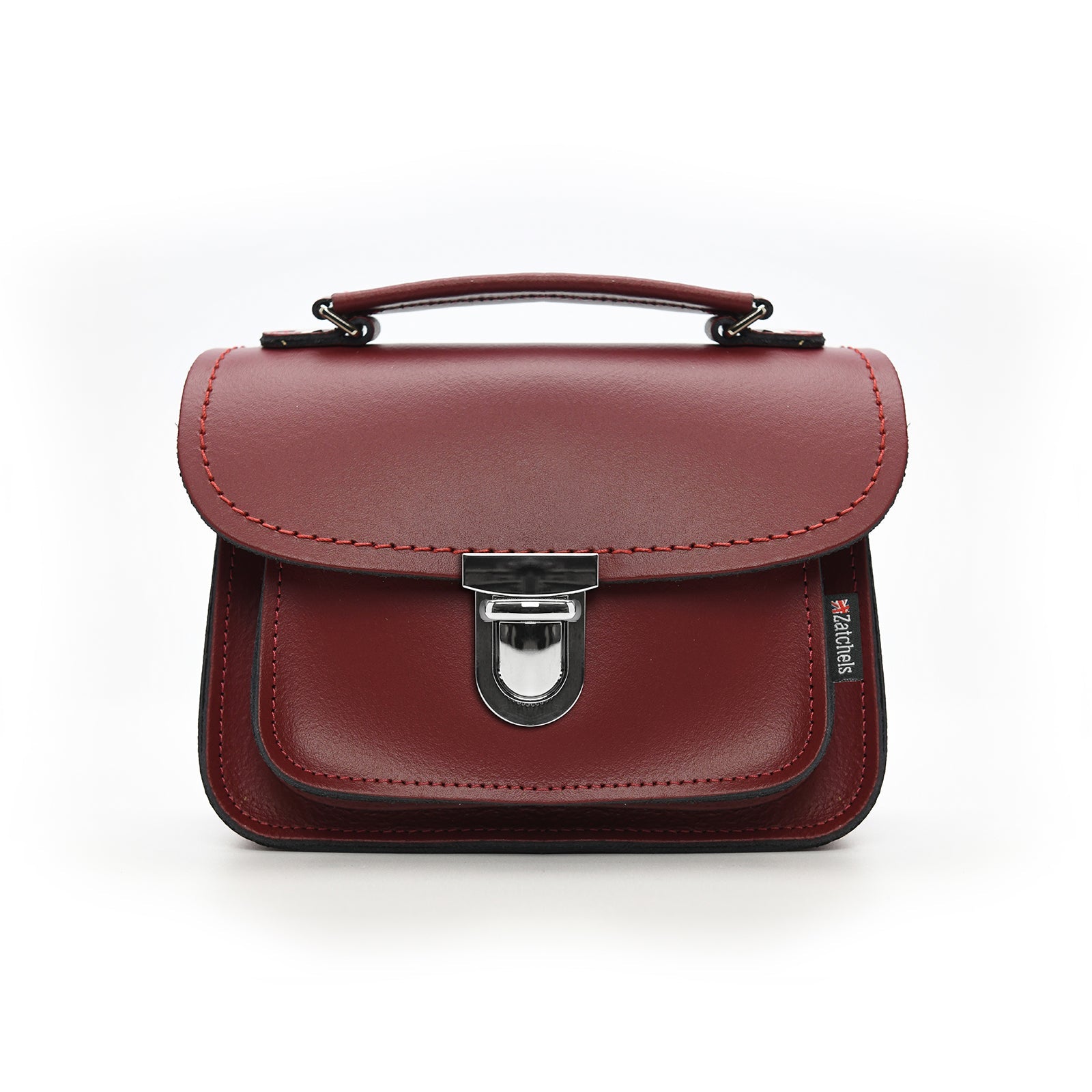 Luna Handmade Oxblood Red Leather Bag showcasing its rich colour and luxurious craftsmanship, ideal for day and night elegance.