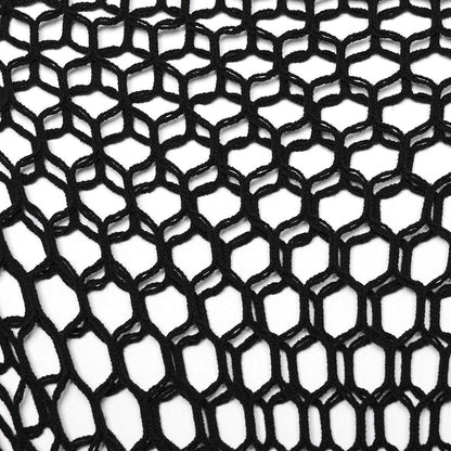 Back view of the Punk Rave Constance Gothic Long Sleeve Top, emphasizing its trendy silhouette and premium craftsmanship that enhances curvy figures.