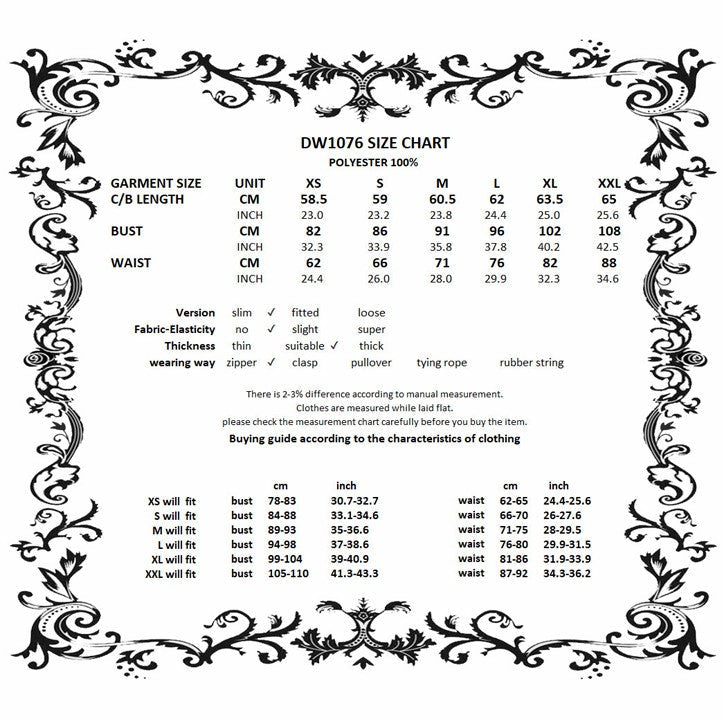 Gothic-inspired asymmetrical mini dress highlighting the red tie-dye underskirt and long dangling grommet straps for a bold fashionable statement.