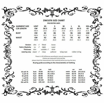 Gothic-inspired asymmetrical mini dress highlighting the red tie-dye underskirt and long dangling grommet straps for a bold fashionable statement.