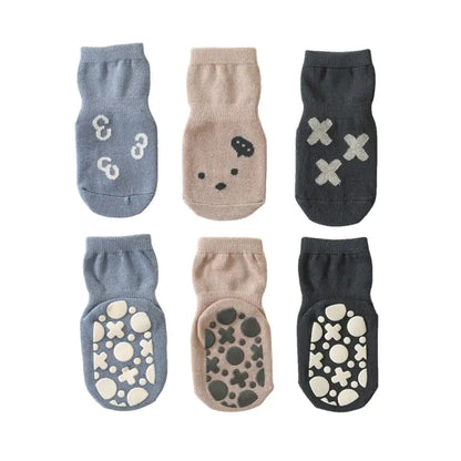 Women's Girls Non Slip Safety Winter warmer Grippy Socks featuring charming designs with a playful mix of patterns and colours for style and comfort.