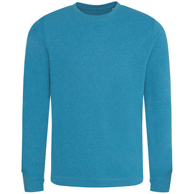 Eco-friendly sweatshirt featuring soft regenerated cotton and recycled polyester blend, perfect for a stylish yet sustainable look.