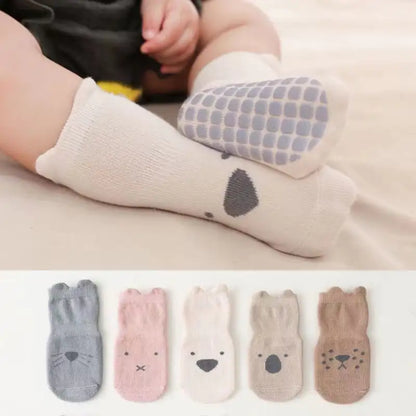 Stylish Women's Girls Non-Slip Safety Winter Warmer Grippy Socks in playful designs, perfect for cosy indoor lounging.
