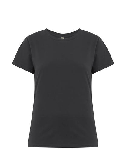 Luxury organic cotton essential t-shirt set for women, showcasing eco-friendly and GOTS certified apparel in a stylish pack.
