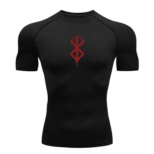 Berserk Compression T-Shirt – Elegant Compression Shirt perfect for both active lifestyles and athleisure fashion.