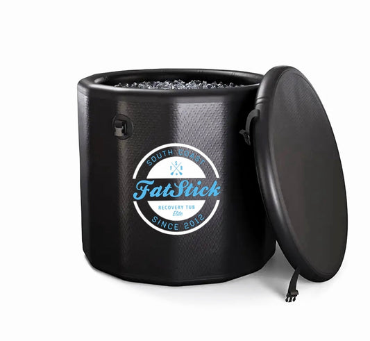 Premium XL Drop Stitch Cold Water Therapy Ice Bath setup with elegant design and portable features, perfect for luxurious home spas.