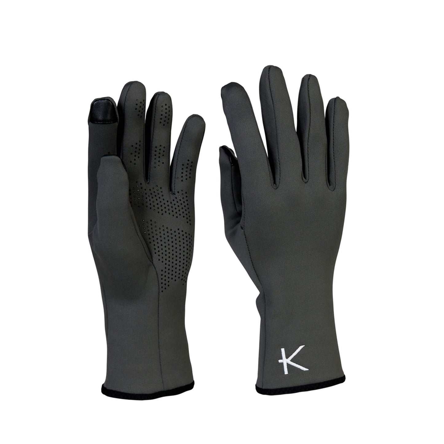 KYMIRA Infrared Fleece Gloves with touch screen compatibility, elegantly designed for superior warmth and enhanced circulation.