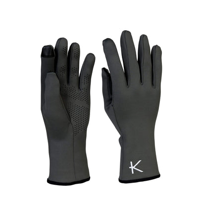 KYMIRA Infrared Fleece Gloves with touch screen compatibility, elegantly designed for superior warmth and enhanced circulation.