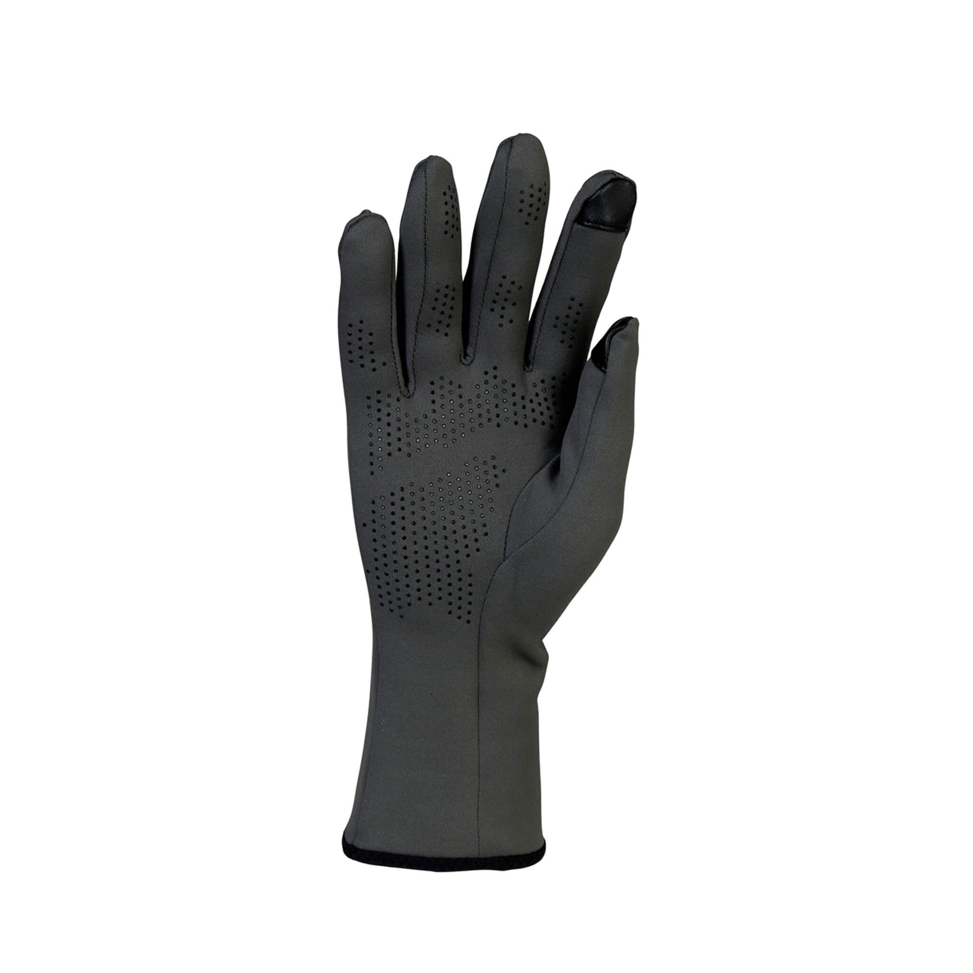 KYMIRA Infrared Fleece Gloves demonstrating innovative silicon microdot grip technology for optimal functionality.