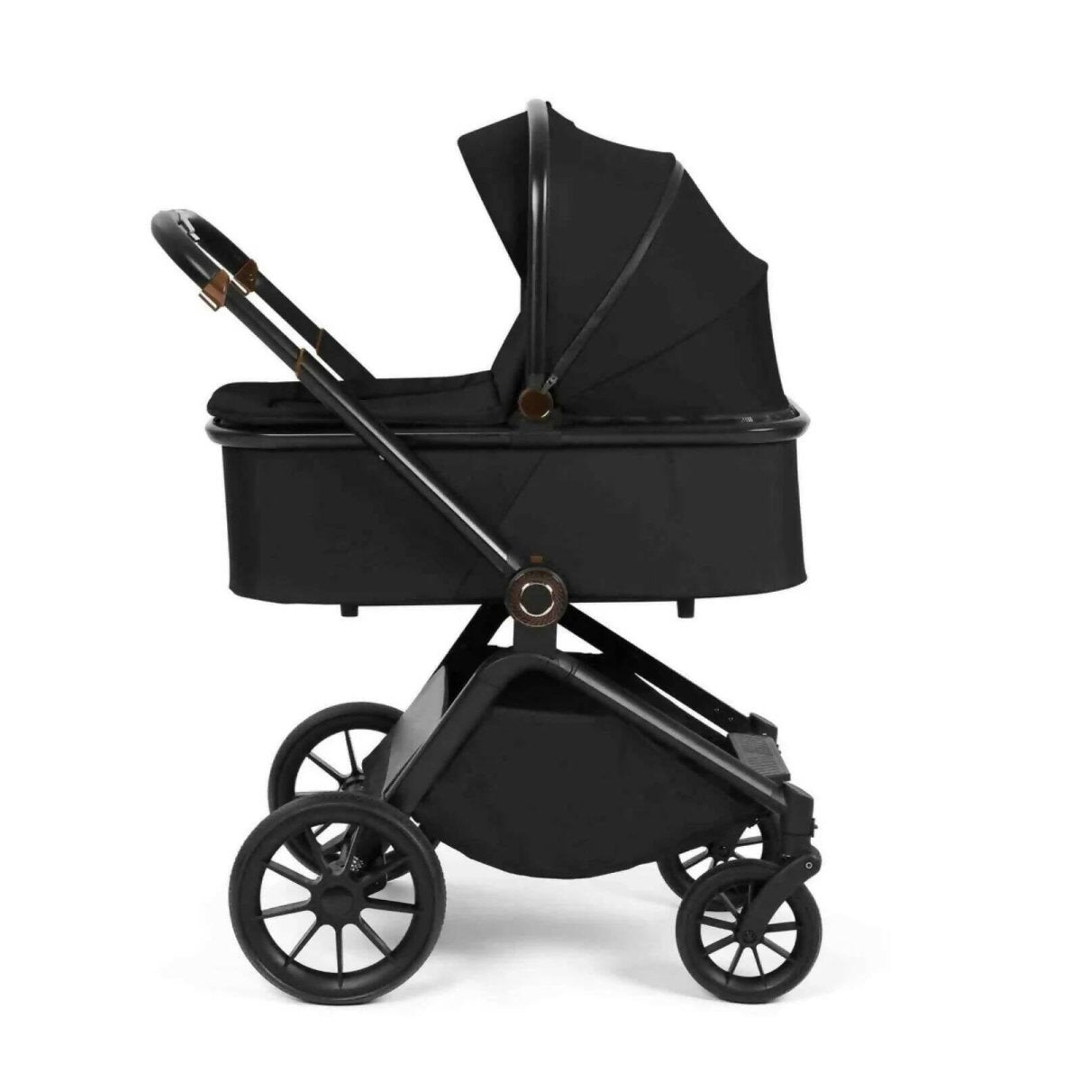 Ickle Bubba Altima Travel System with i-Size Stratus Car Seat & ISOFIX Base 12 pcs - Black