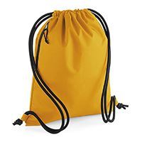 Luxury recycled gymsac featuring a hidden stash pocket and reflective cord pullers, perfect for stylish gym outings.