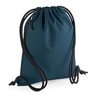 Elegant 15L capacity gymsac designed with self-fabric cord loops for easy decoration, showcasing eco-friendly craftsmanship.