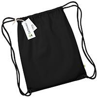 Luxurious Premium Earthaware Organic Gymsac with a stylish 32 x 42cm print area, designed for custom embroidery and personalization.