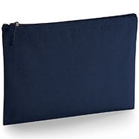 Stylish and eco-friendly Earthaware Organic Cotton Accessory Pouch, perfect for upscale organization and travel essentials.