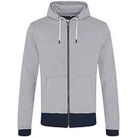 Earth Wardrobe's elegantly designed Contrast Zipped Recycled Hoodie showcasing its plush inner lining and stylish contrast details, perfect for eco-conscious fashion.