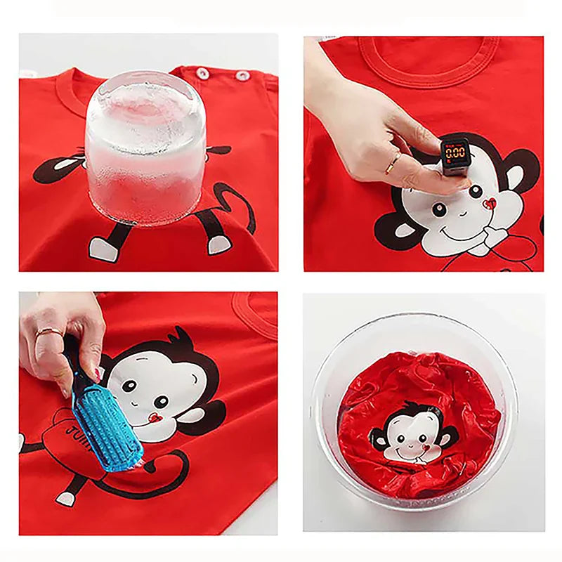 Adorable pair of shorts included in the unisex kids summer clothing set, crafted from soft combed cotton, ideal for warm weather.