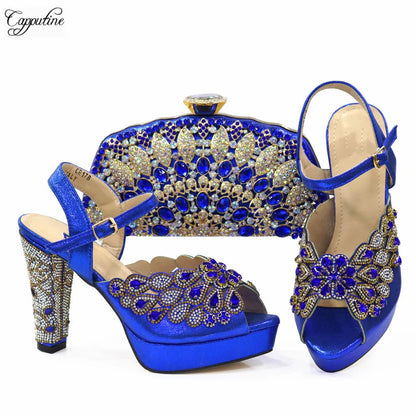 Luxury gold high heel sandals with spike heels and crystal embellishments, perfect for evening parties.