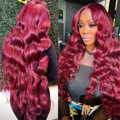 Exquisite long human hair wig with beautiful body wave curls, designed to offer versatility and glamour for any occasion.