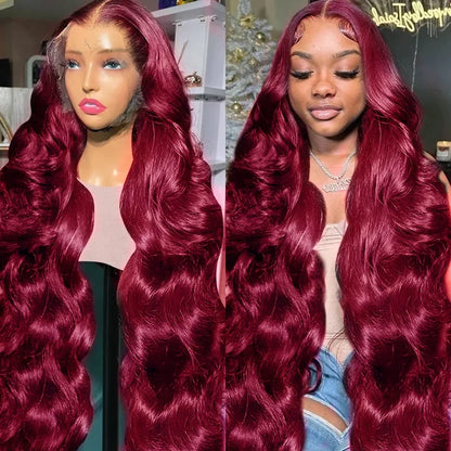 Premium 13x4 HD Lace Frontal Wigs crafted from 100% Raw Virgin Hair, showcasing a glueless design that enhances comfort and realism.