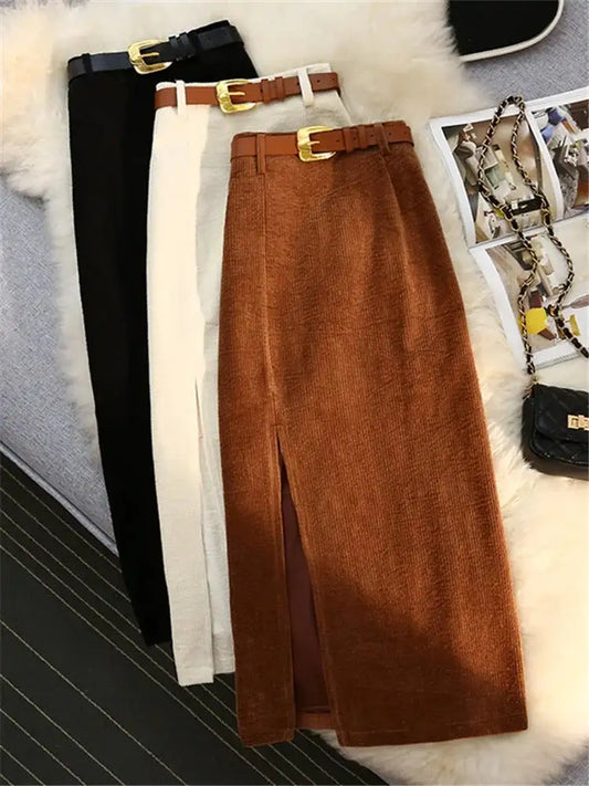 Women's Chic Corduroy Women Skirt