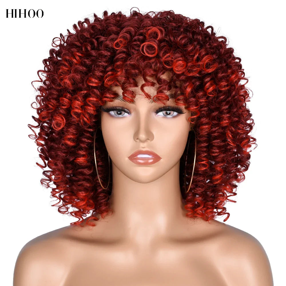 Beautifully crafted afro wig, providing 180% density and a luxurious look for fashionable black women.