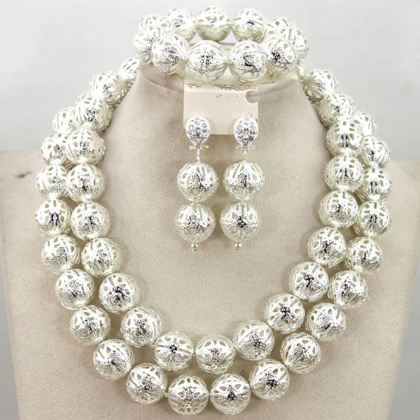 Luxury purple crystal stud earrings from the 3-piece women's jewelry set, featuring a trendy Nigerian design, perfect for weddings and special occasions.