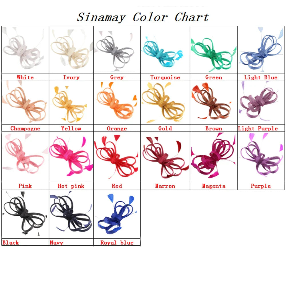 Sophisticated blue feather fascinator headband, an exquisite hair accessory for brides and special events.