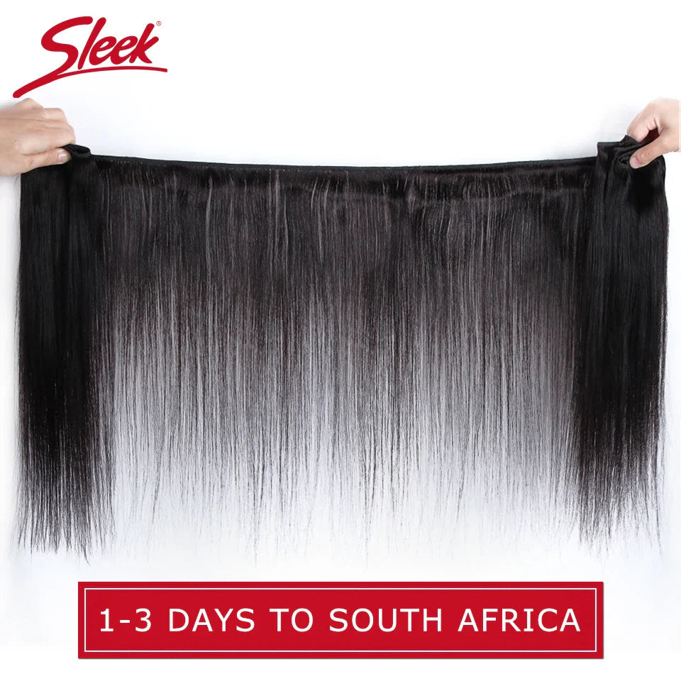 Elegant Brazilian straight hair bundles displayed in various lengths, highlighting high-quality Remy human hair extensions.