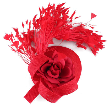 Side view of the mustard yellow fedora hat, emphasizing its chic silhouette and sophistication for church and cocktail events.