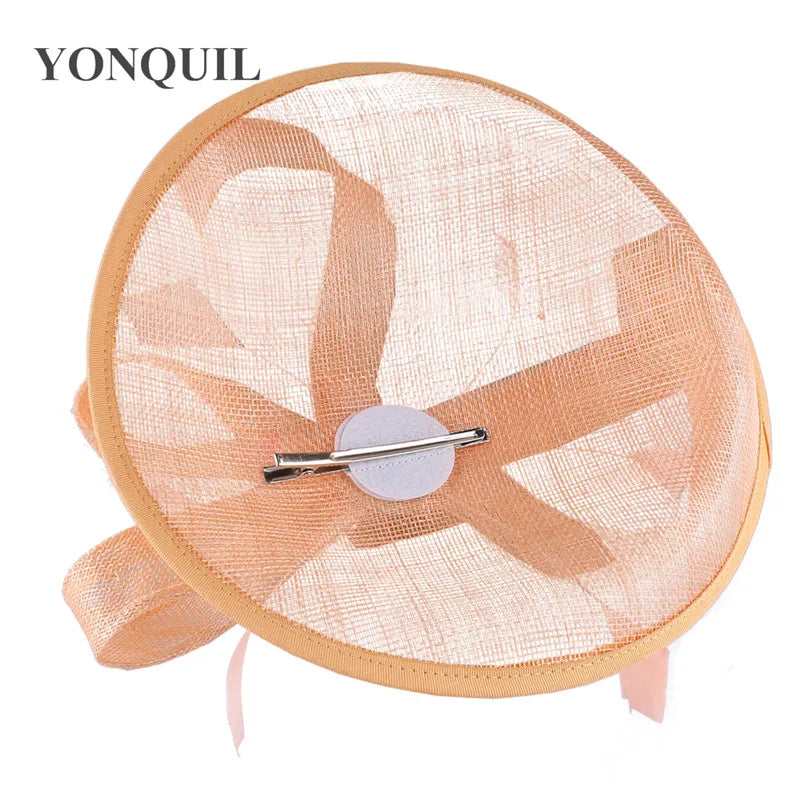 Side profile of a stylish women's chuch hat featuring a headband, designed for derby races and formal events.