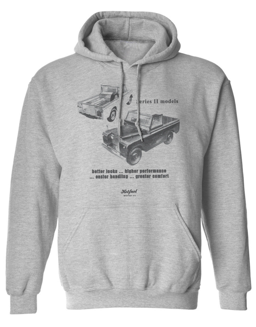Premium Series 2 Models Hoodie - 80% Ringspun Cotton, Double Fabric Hood, Kangaroo Pocket