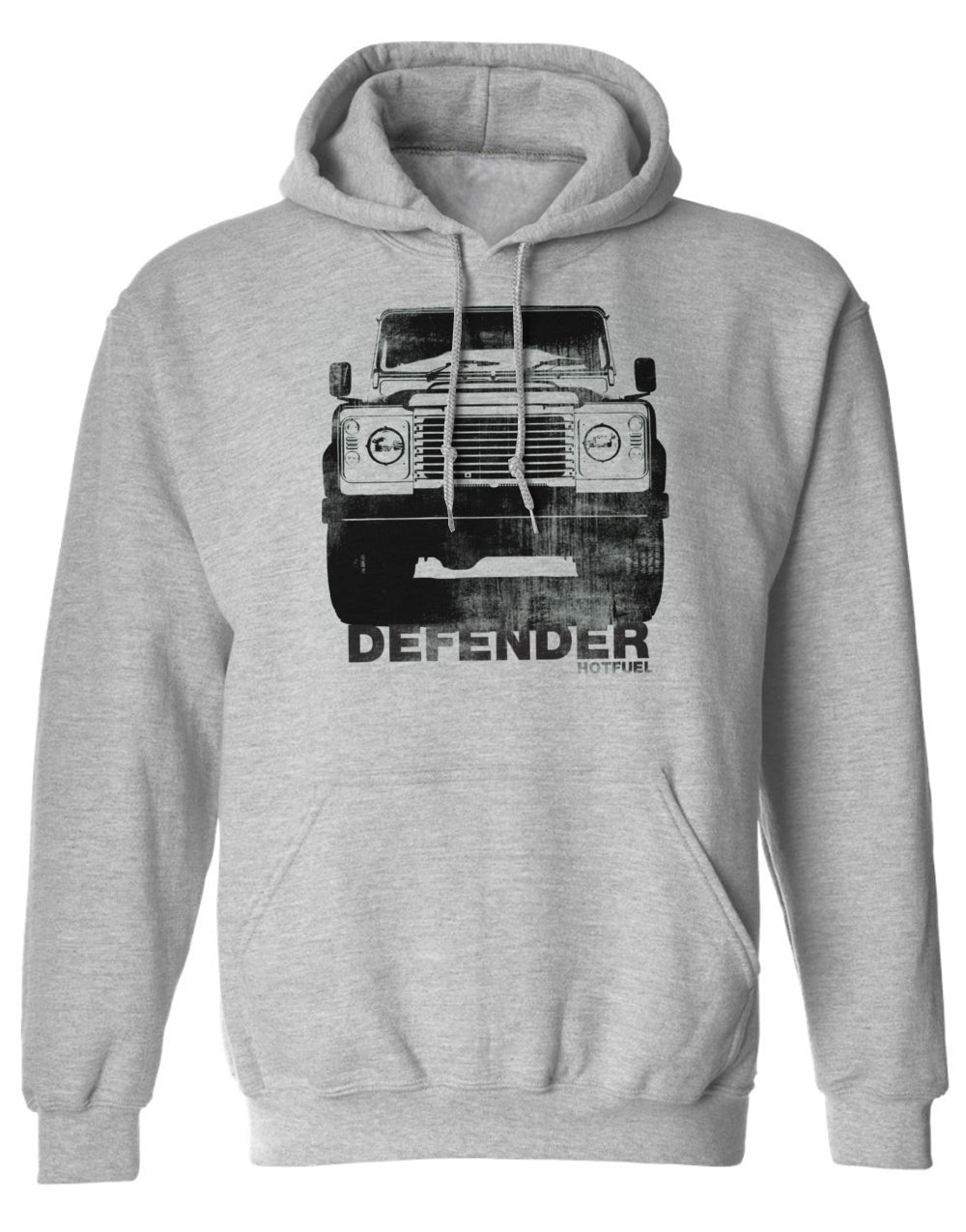 Defender Premium Print Hoodie - Large, 80% Ringspun Cotton, Twin-Needle Stitching, WRAP Certified